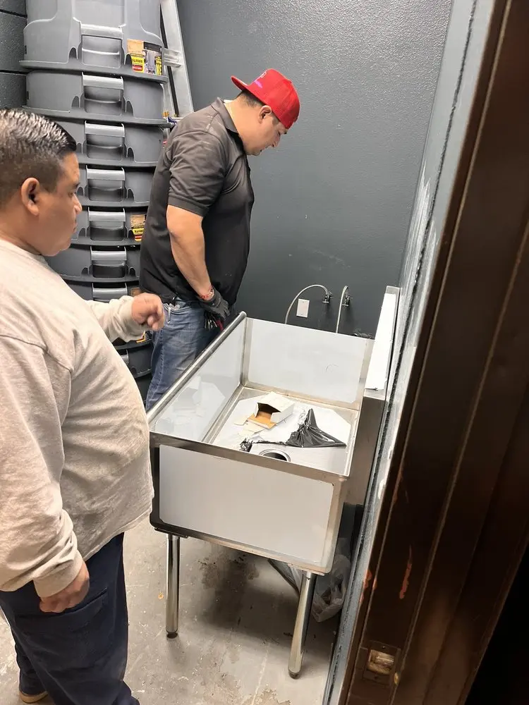 Commercial plumbing and sink installation in Winnetka